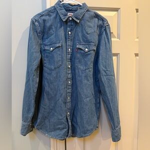 Men’s Levi Western Demin button up shirt